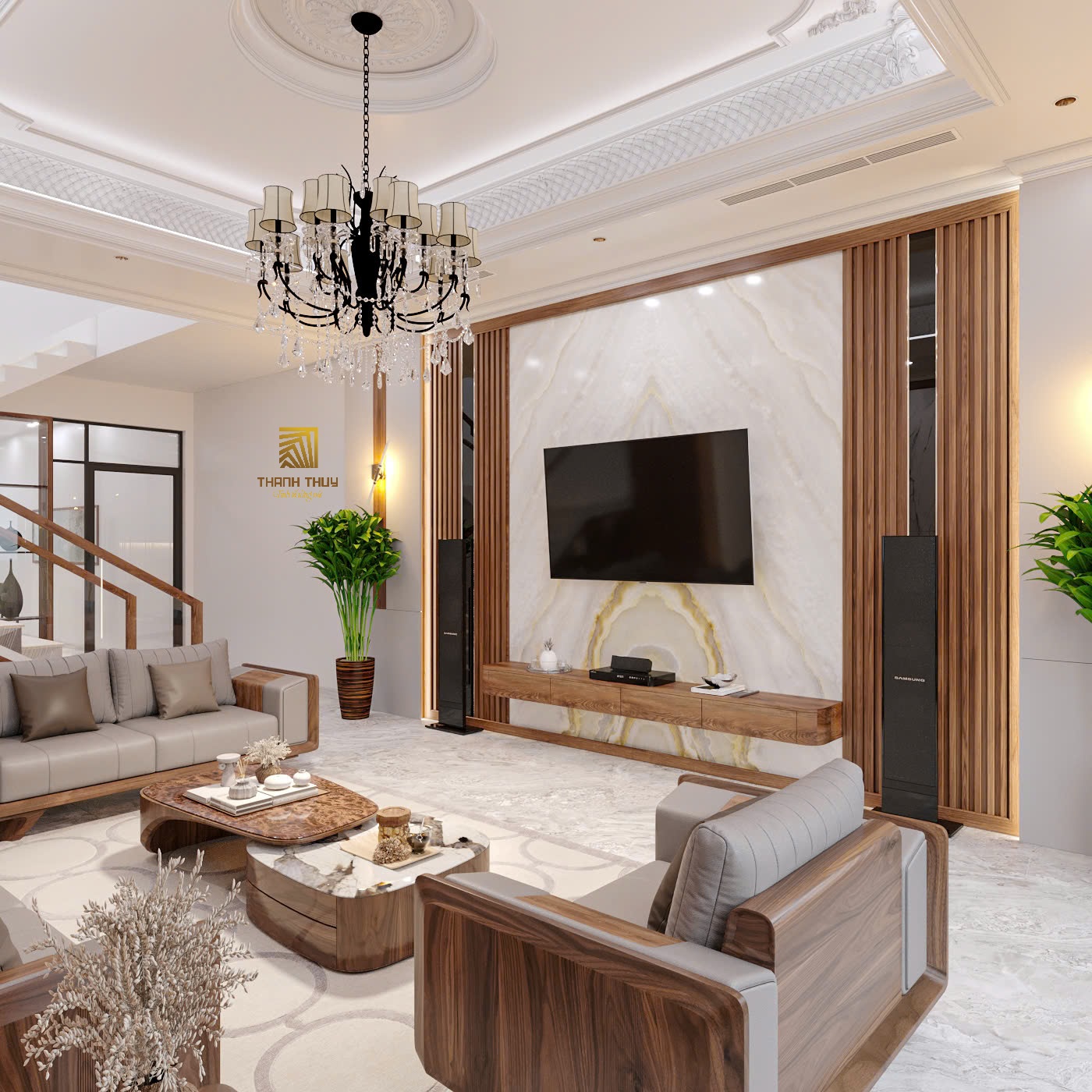 Thiết kế thi công nội thất căn hộ tại Lục Nam – Bắc Giang