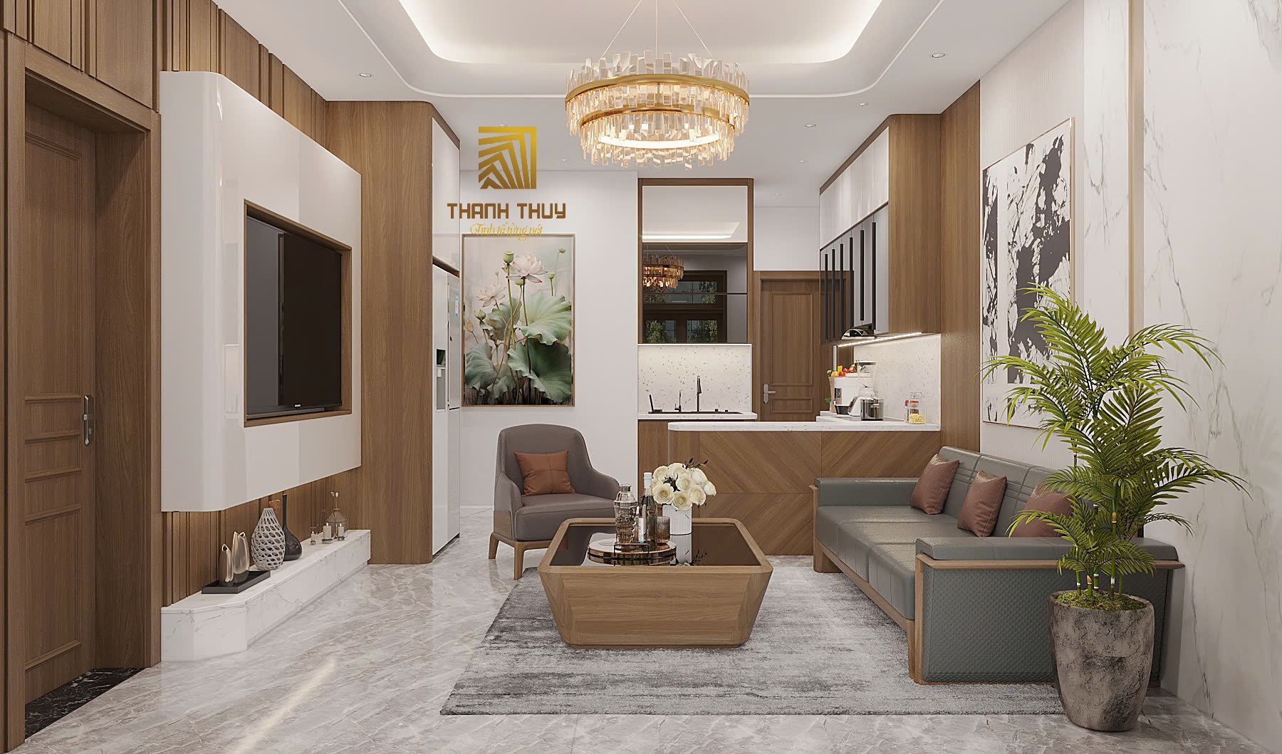 Thiết kế nội thất cho căn hộ có diện tích nhỏ tại Hiệp Hòa – Bắc Giang