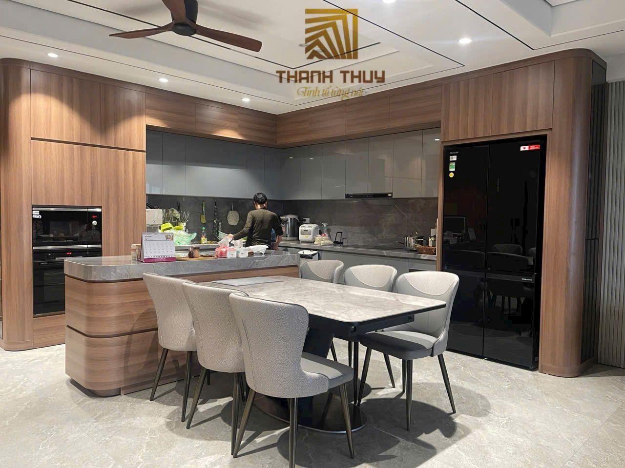 Phòng bếp siêu sang ,là nơi tiếp thêm hạnh phúc cho gia chủ